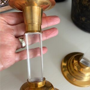 Vintage brass candle holders